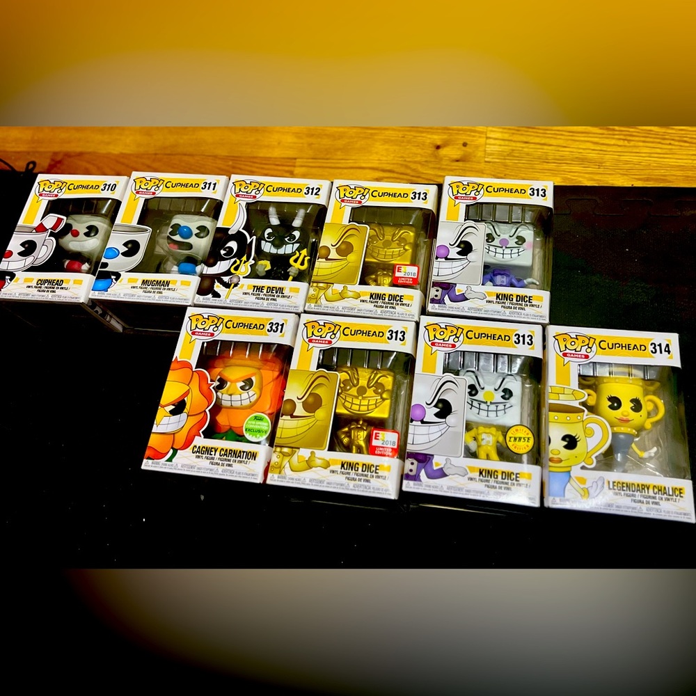Funko Cuphead pop collection bundle